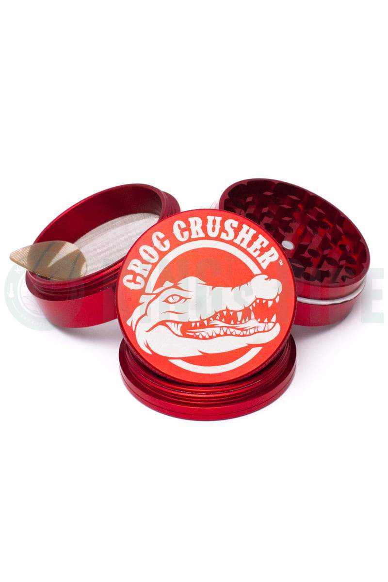 Croc Crusher - 1.5 Inch 4 Piece Grinder Red