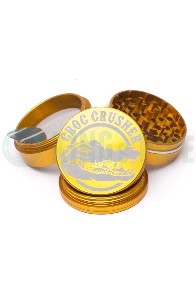 Croc Crusher - 1.5 Inch 4 Piece Grinder Gold