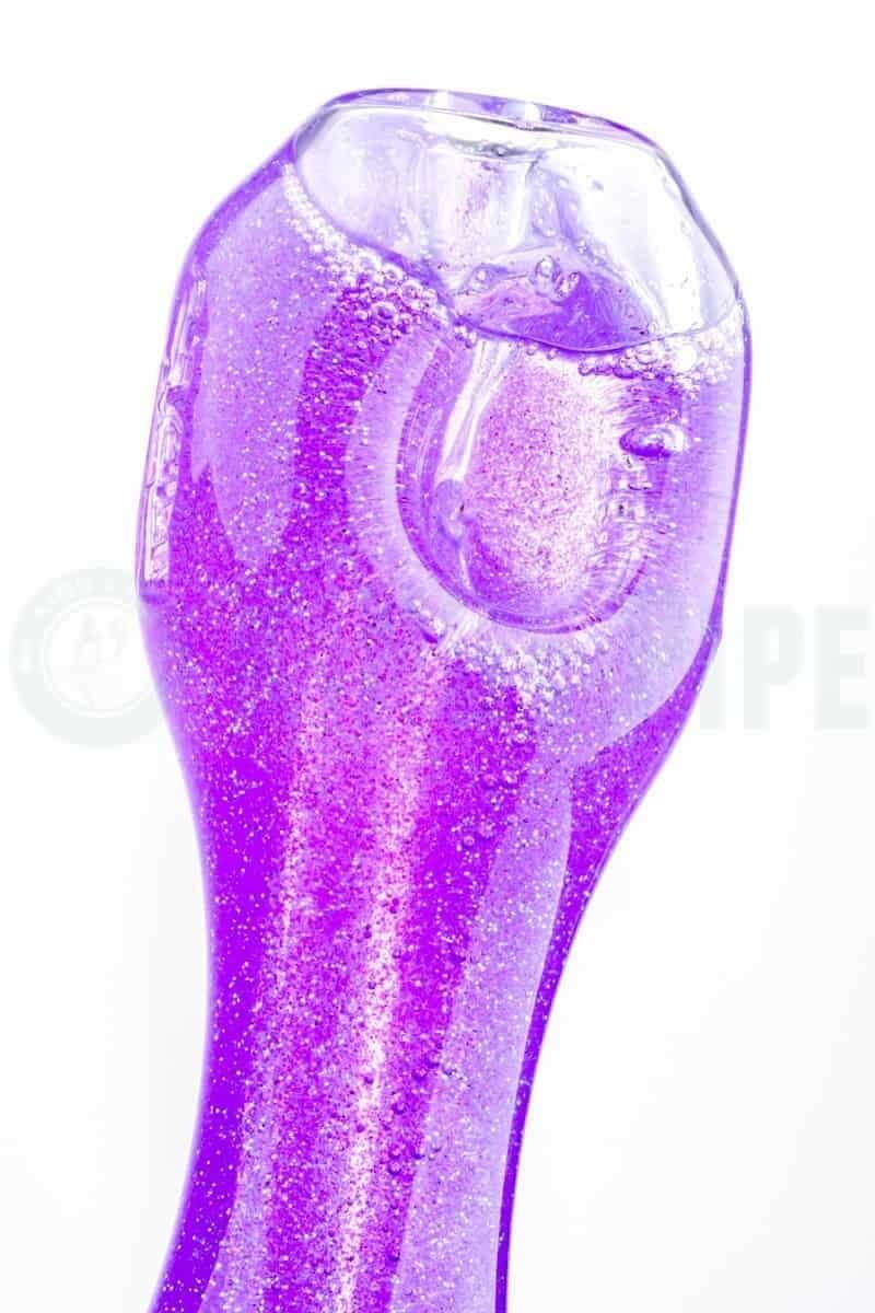 Elevator Glass - Freeze-A-Bowl Glitter Pipe in Lavender