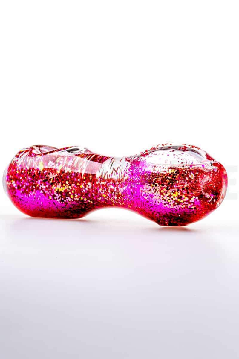 Elevator Glass - Freeze-A-Bowl Glitter Pipe in Rose Gold