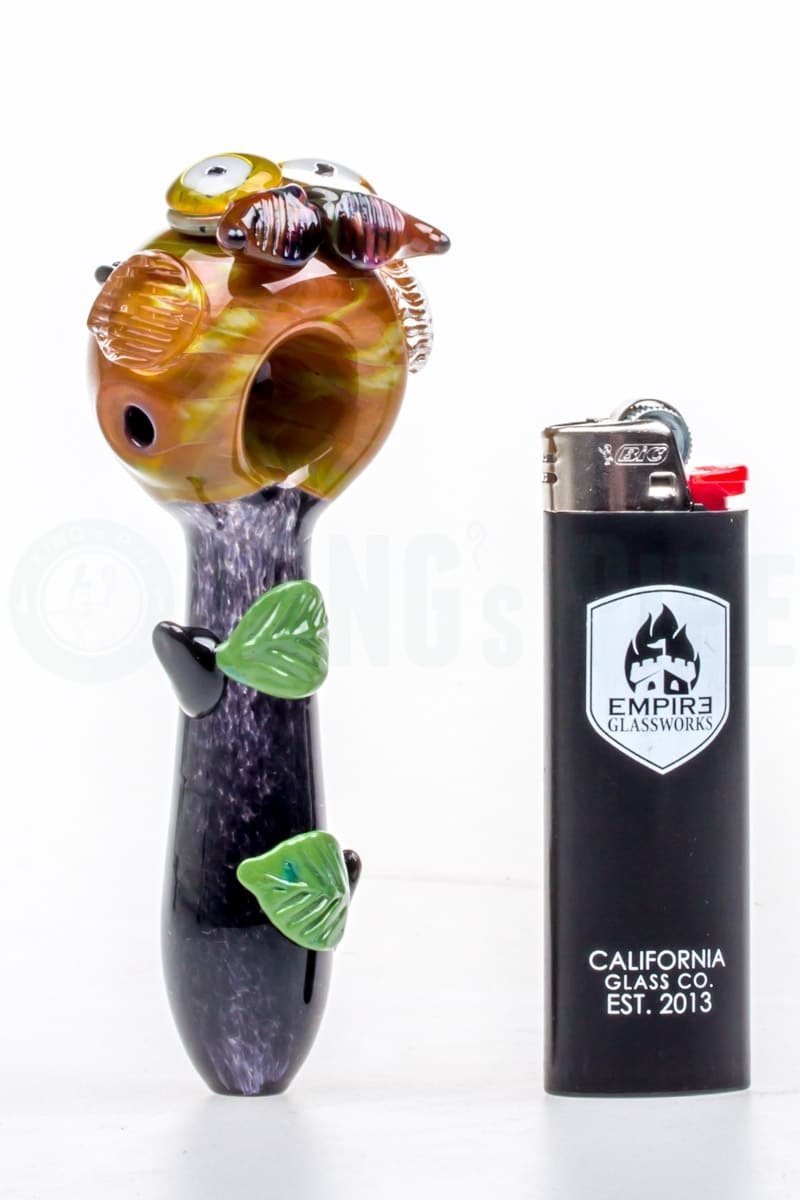 Empire Glassworks - 4&#39;&#39; Mini Owl Glass Hand Pipe