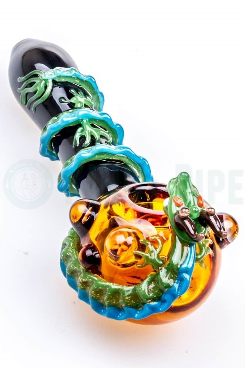 Empire Glassworks - 6&#39;&#39; Dragon Glass Spoon Pipe