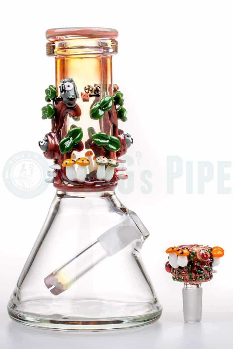 Empire Glassworks - Deep Forest Mini Beaker Bong