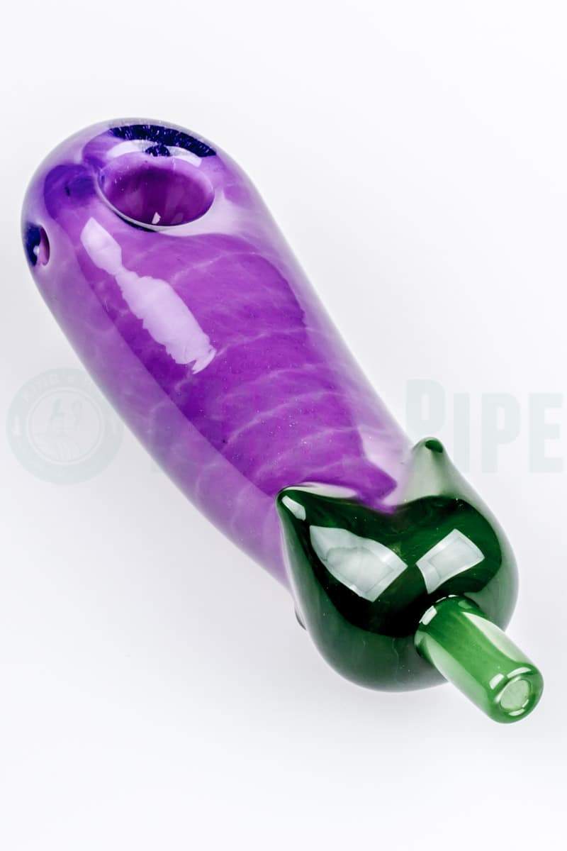 Empire Glassworks - Eggplant Glass Pipe