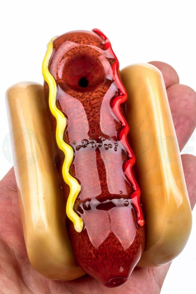 Empire Glassworks - Hot Dog Glass Pipe