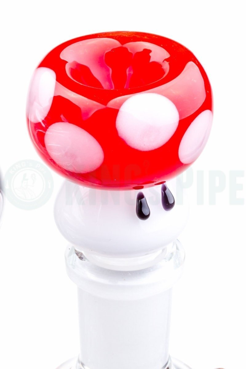 Empire Glassworks - Mushroom Bong Bowl Red