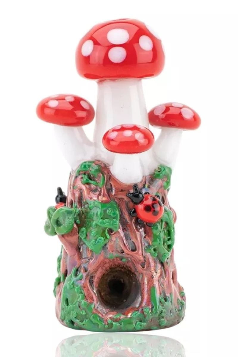 Empire Glassworks - Mushrooms Standing Glass Pipe