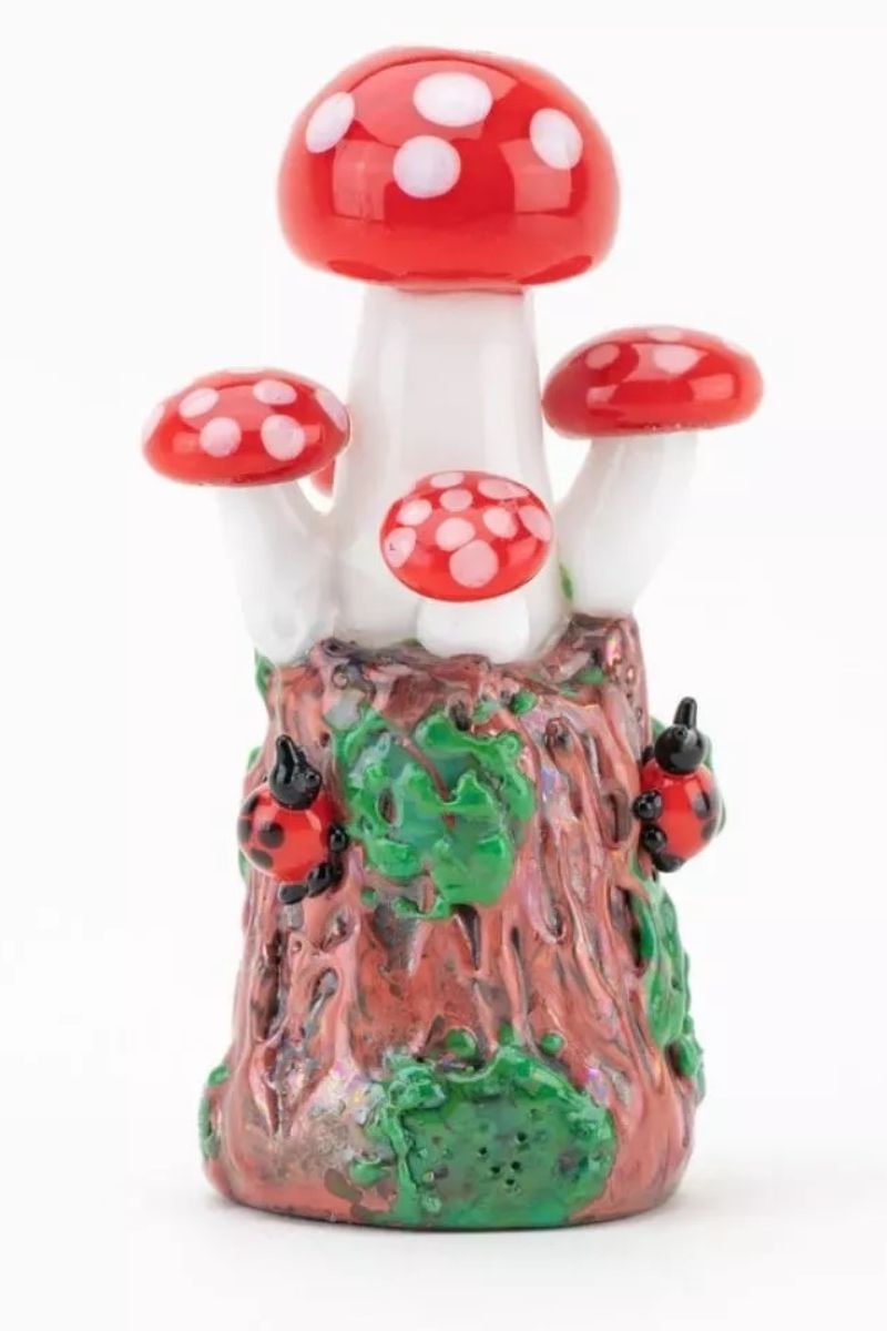 Empire Glassworks - Mushrooms Standing Glass Pipe