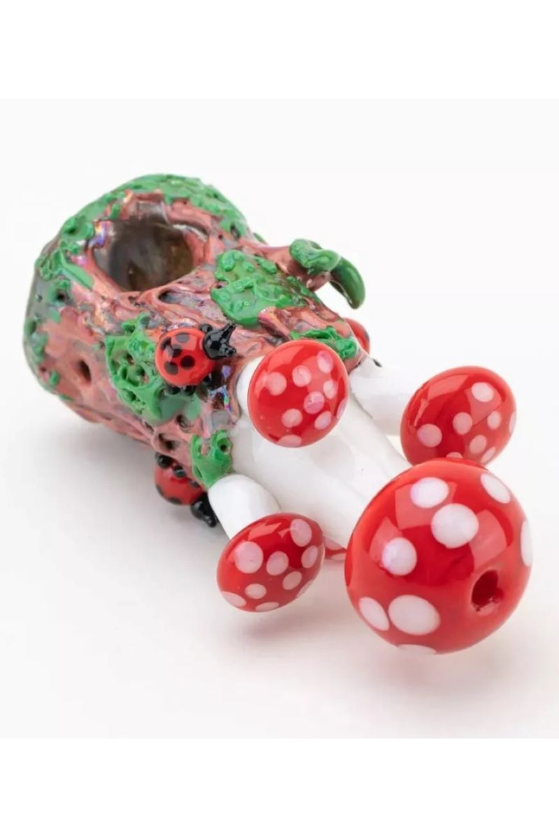 Empire Glassworks - Mushrooms Standing Glass Pipe