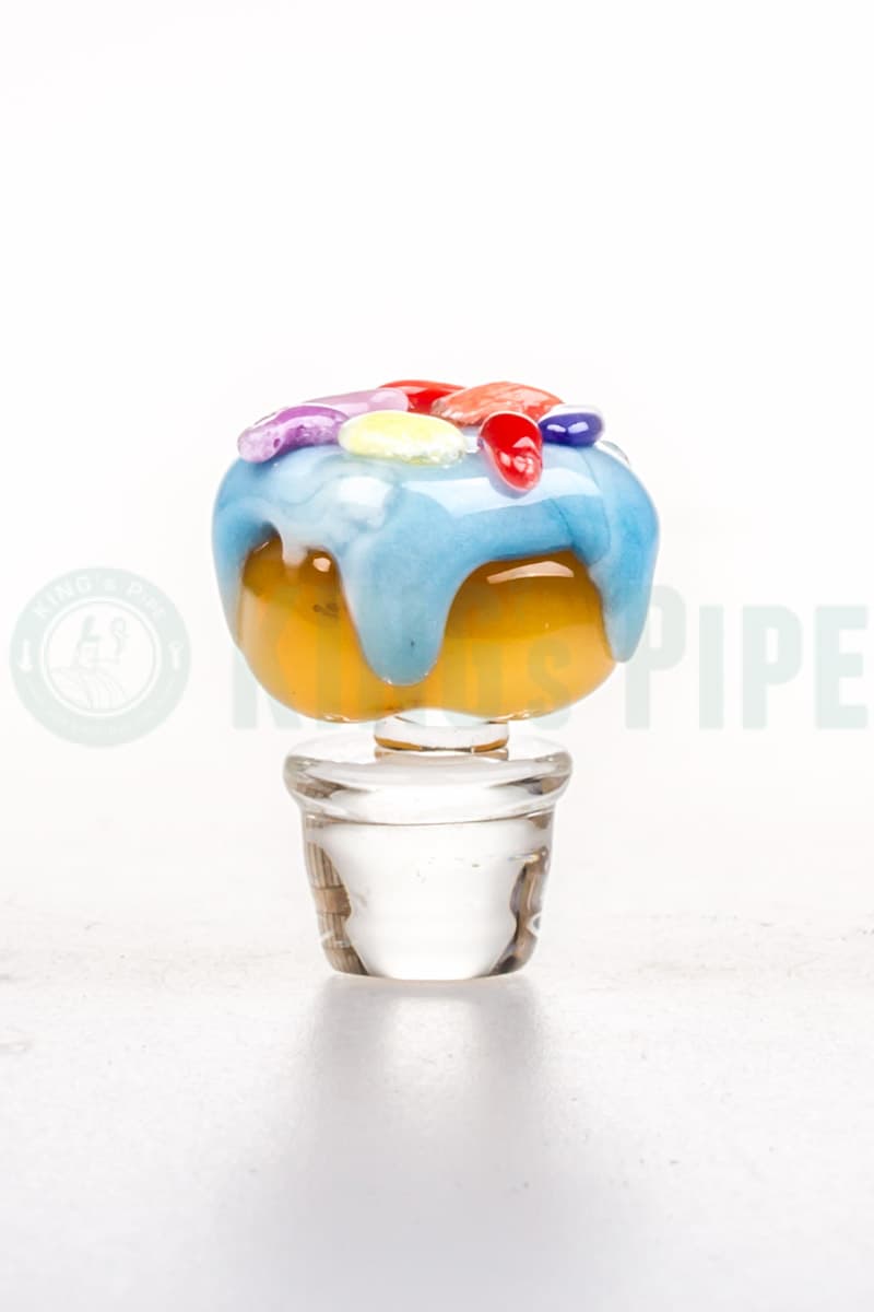 Empire Glassworks - Puffco Peak Pro Carb Cap Blue Donut