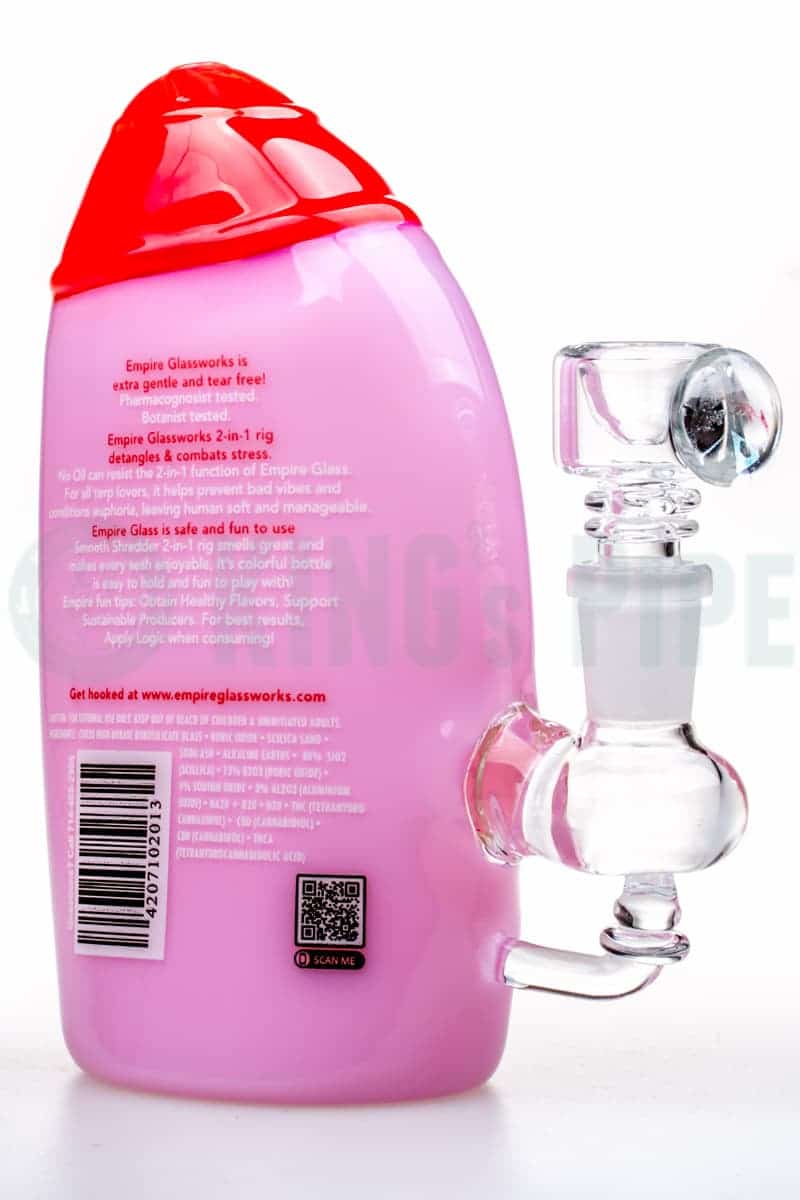 Empire Glassworks - Strawberry Cough Shampoo Bottle Mini Rig