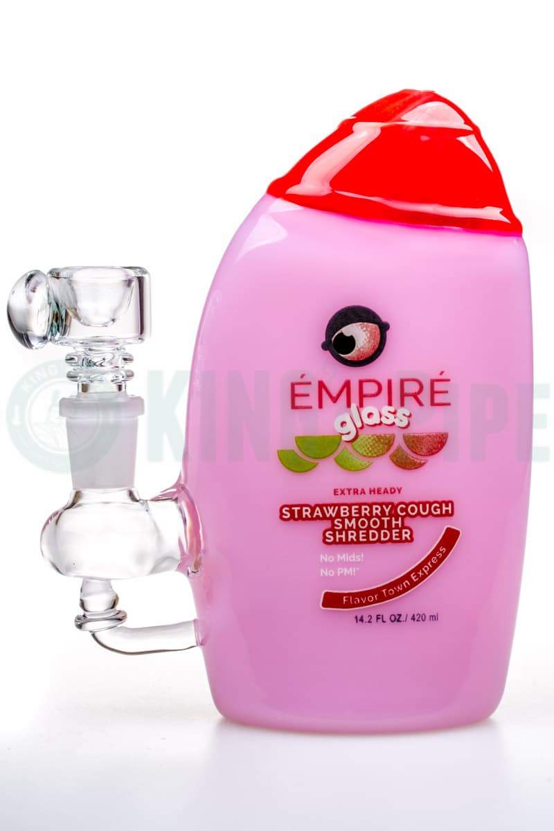 Empire Glassworks - Strawberry Cough Shampoo Bottle Mini Rig