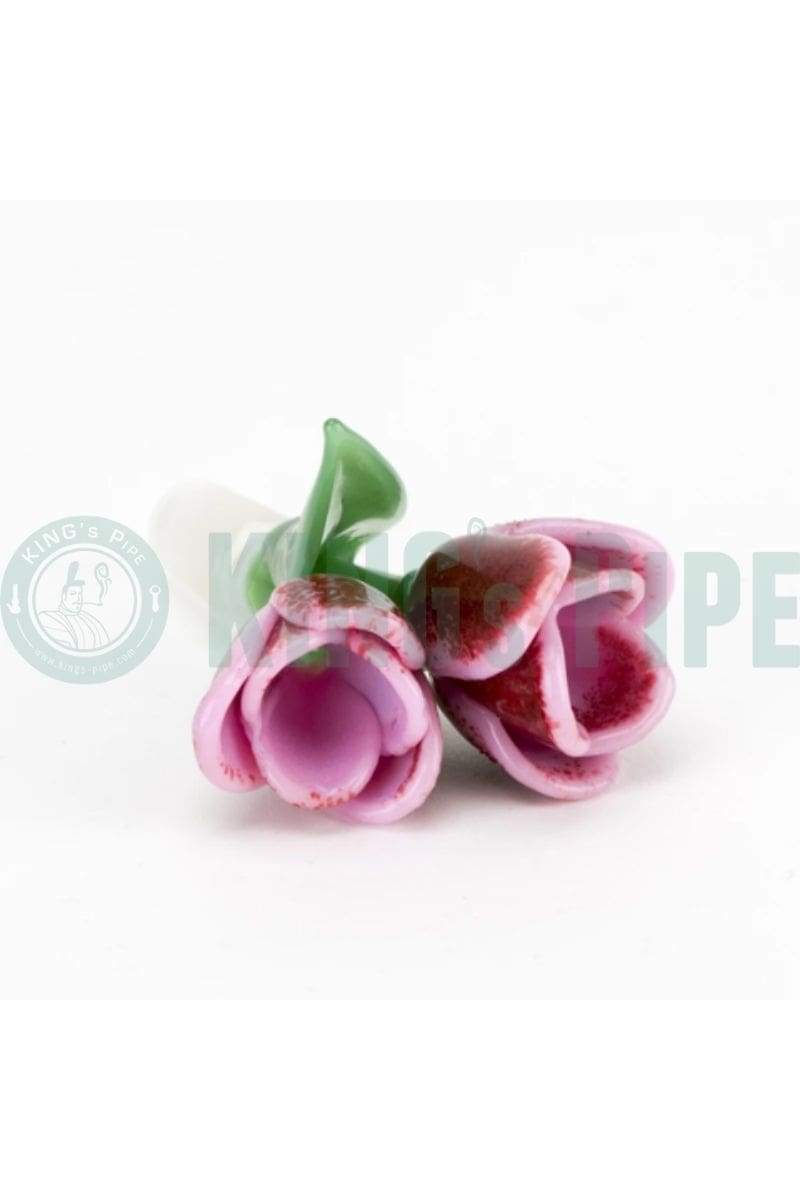 Empire Glassworks - Strawberry Cream Tulip Slide Bowl