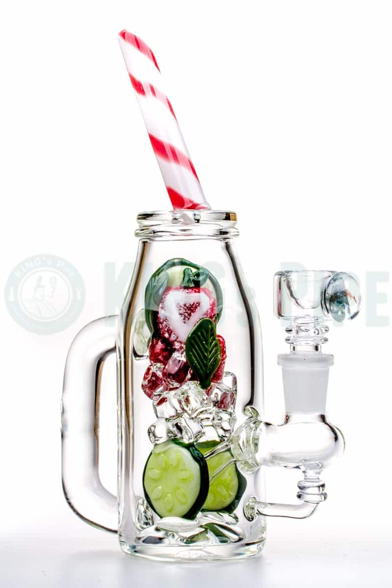 Empire Glassworks - Strawberry Cucumber Detox Cup Dab Rig