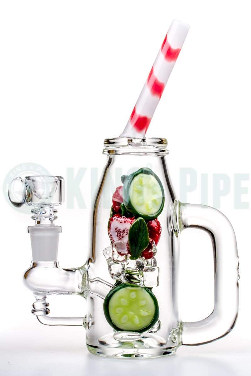 Empire Glassworks - Strawberry Cucumber Detox Cup Dab Rig