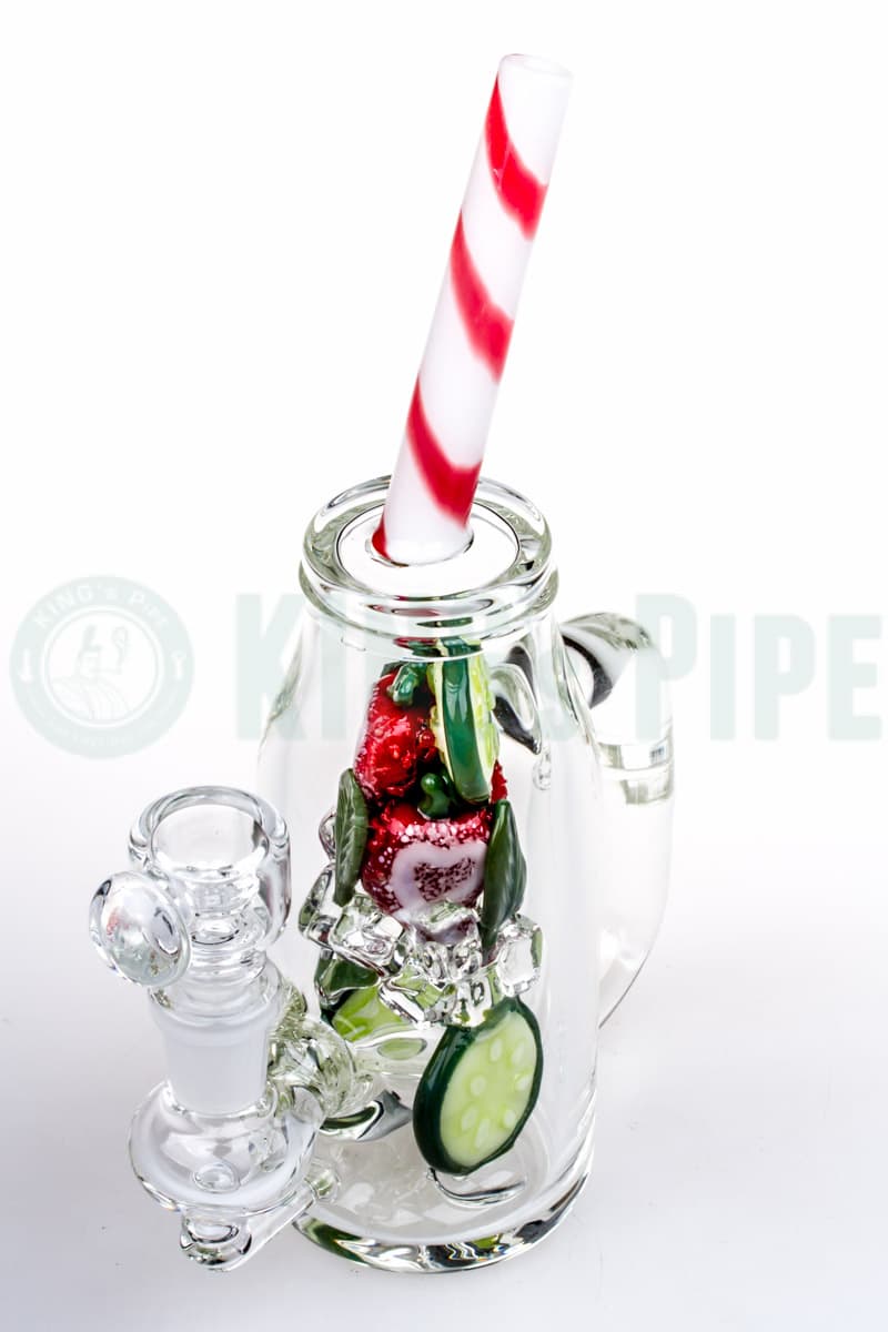 Empire Glassworks - Strawberry Cucumber Detox Cup Dab Rig