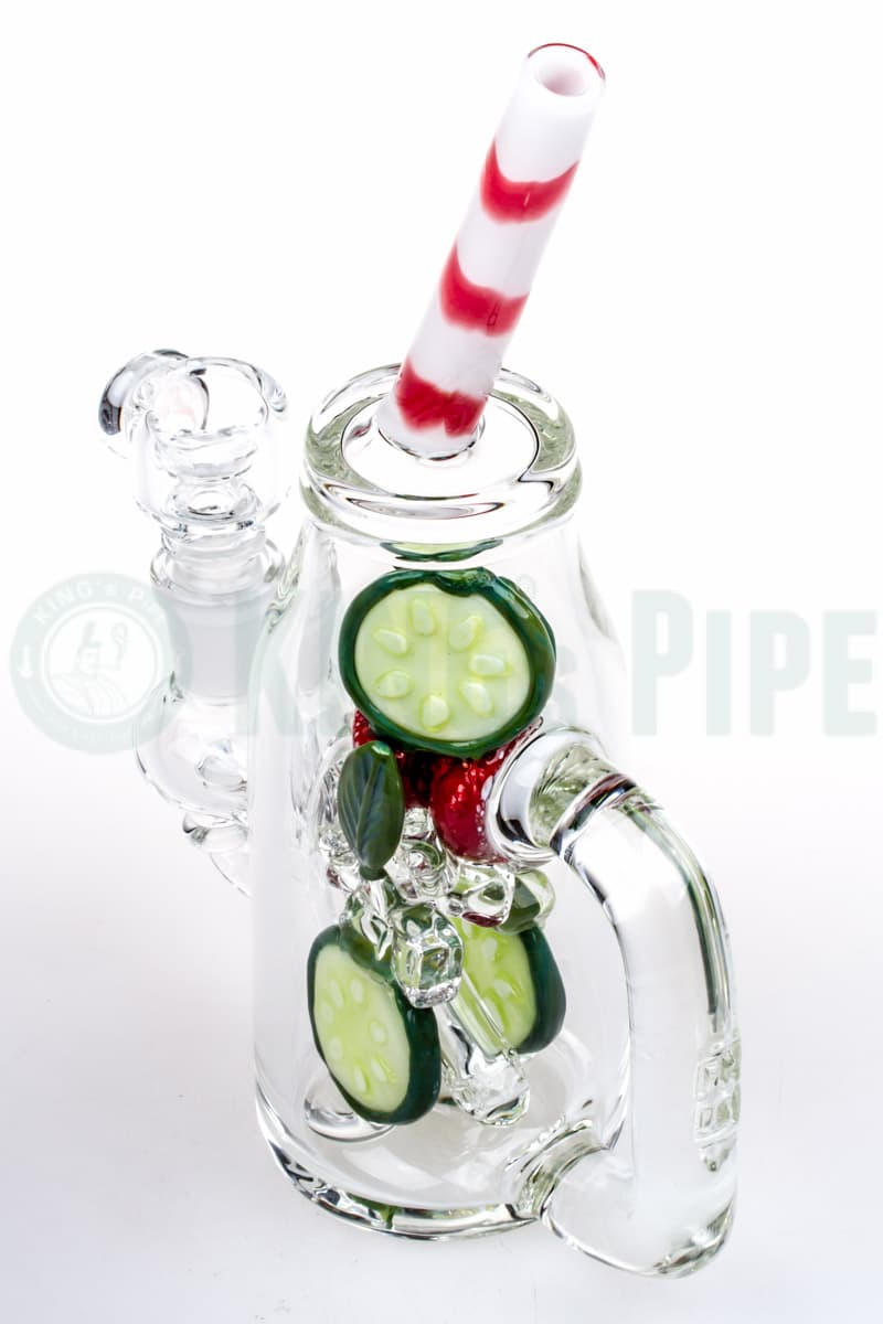 Empire Glassworks - Strawberry Cucumber Detox Cup Dab Rig