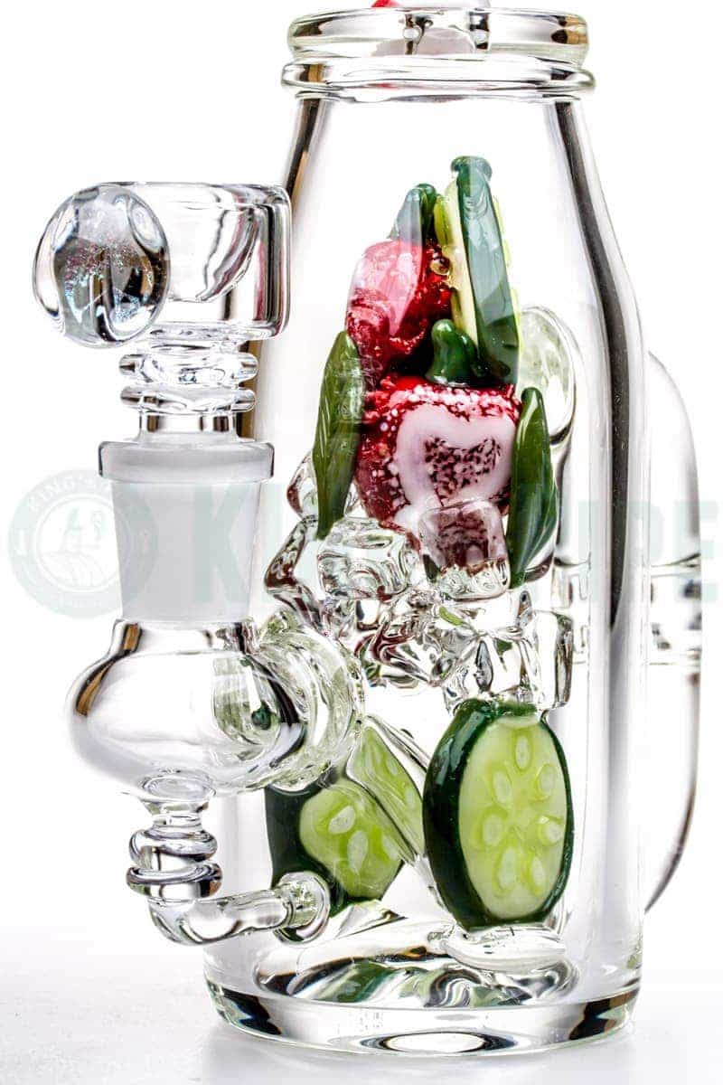 Empire Glassworks - Strawberry Cucumber Detox Cup Dab Rig