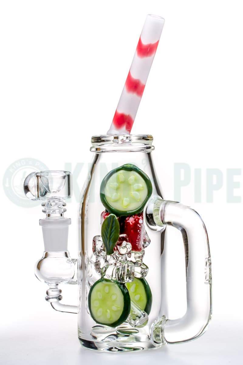 Empire Glassworks - Strawberry Cucumber Detox Cup Dab Rig