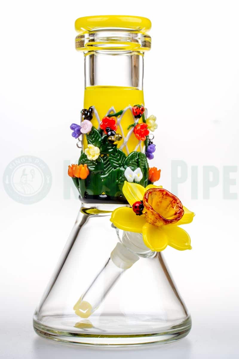 Empire Glassworks - Sunshine Garden Mini Beaker Bong