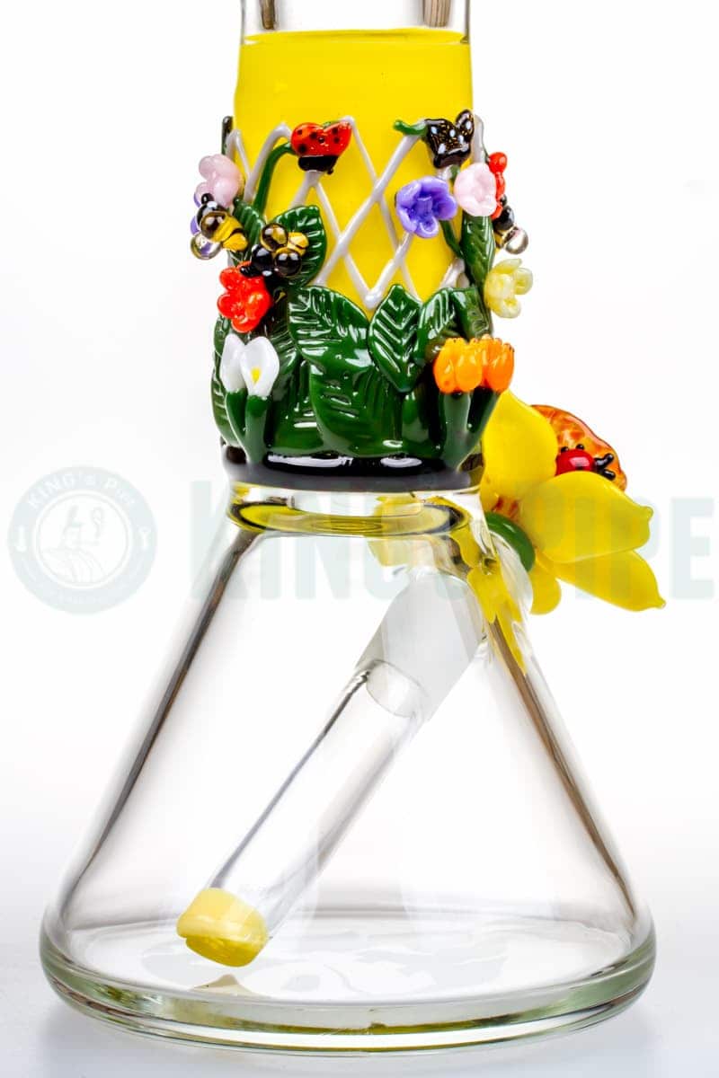 Empire Glassworks - Sunshine Garden Mini Beaker Bong