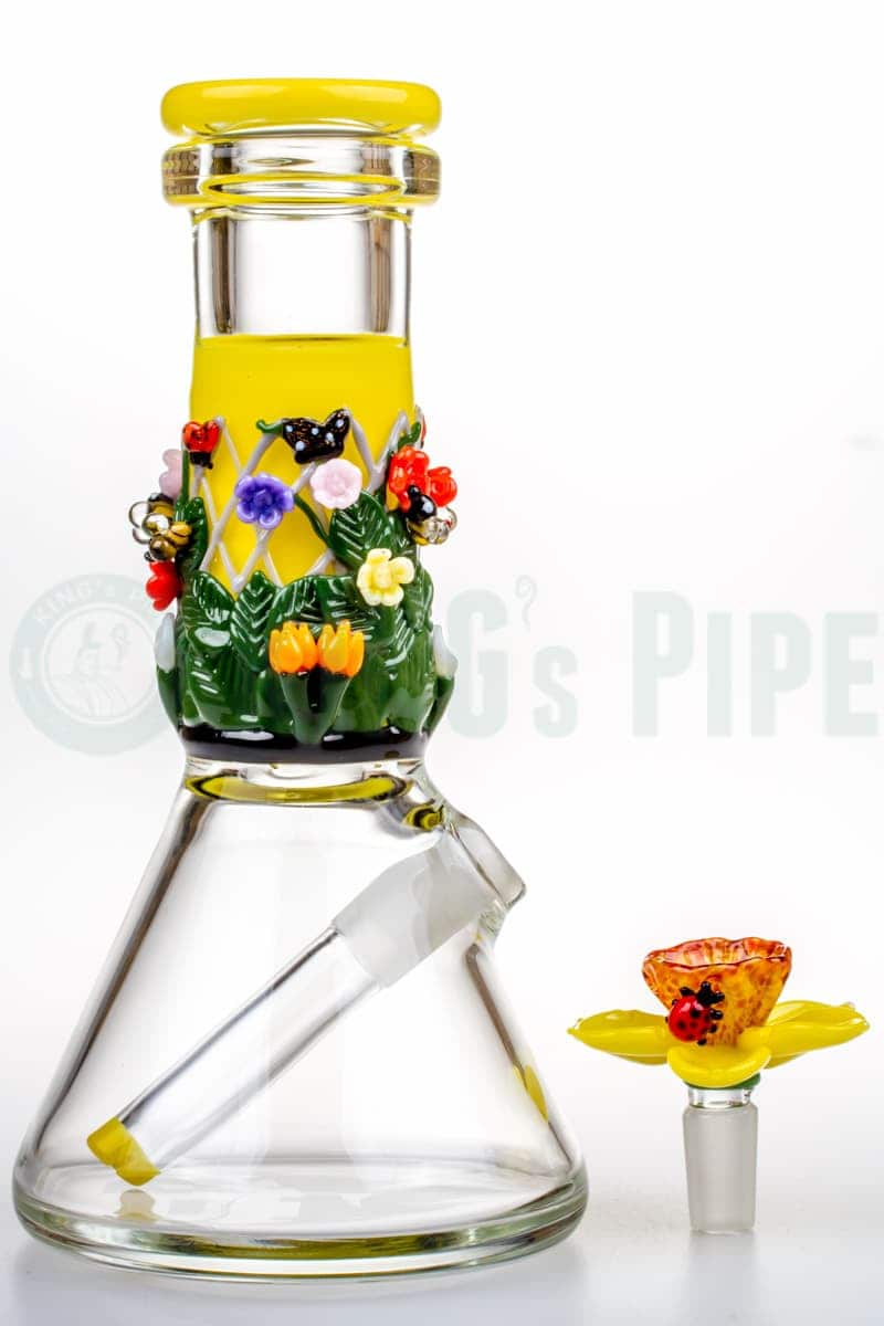 Empire Glassworks - Sunshine Garden Mini Beaker Bong