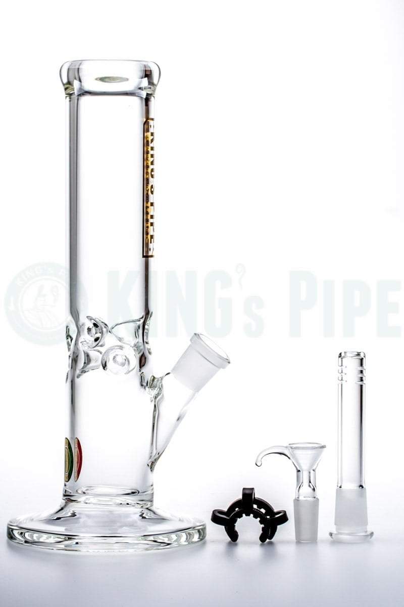 KING&#39;s Pipe Glass - 10&#39;&#39; Glass on Glass Straight Bong