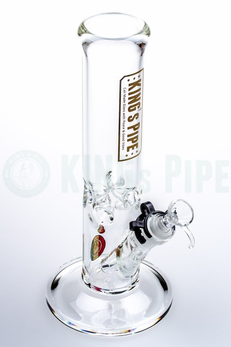 KING&#39;s Pipe Glass - 10&#39;&#39; Glass on Glass Straight Bong