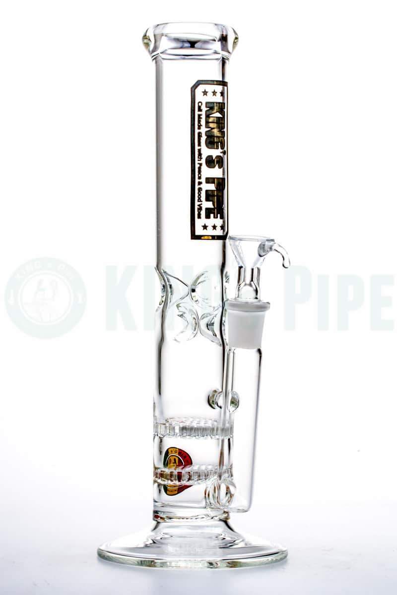 KING&#39;s Pipe Glass - 11&#39;&#39; Double Honeycomb Skinny Bong