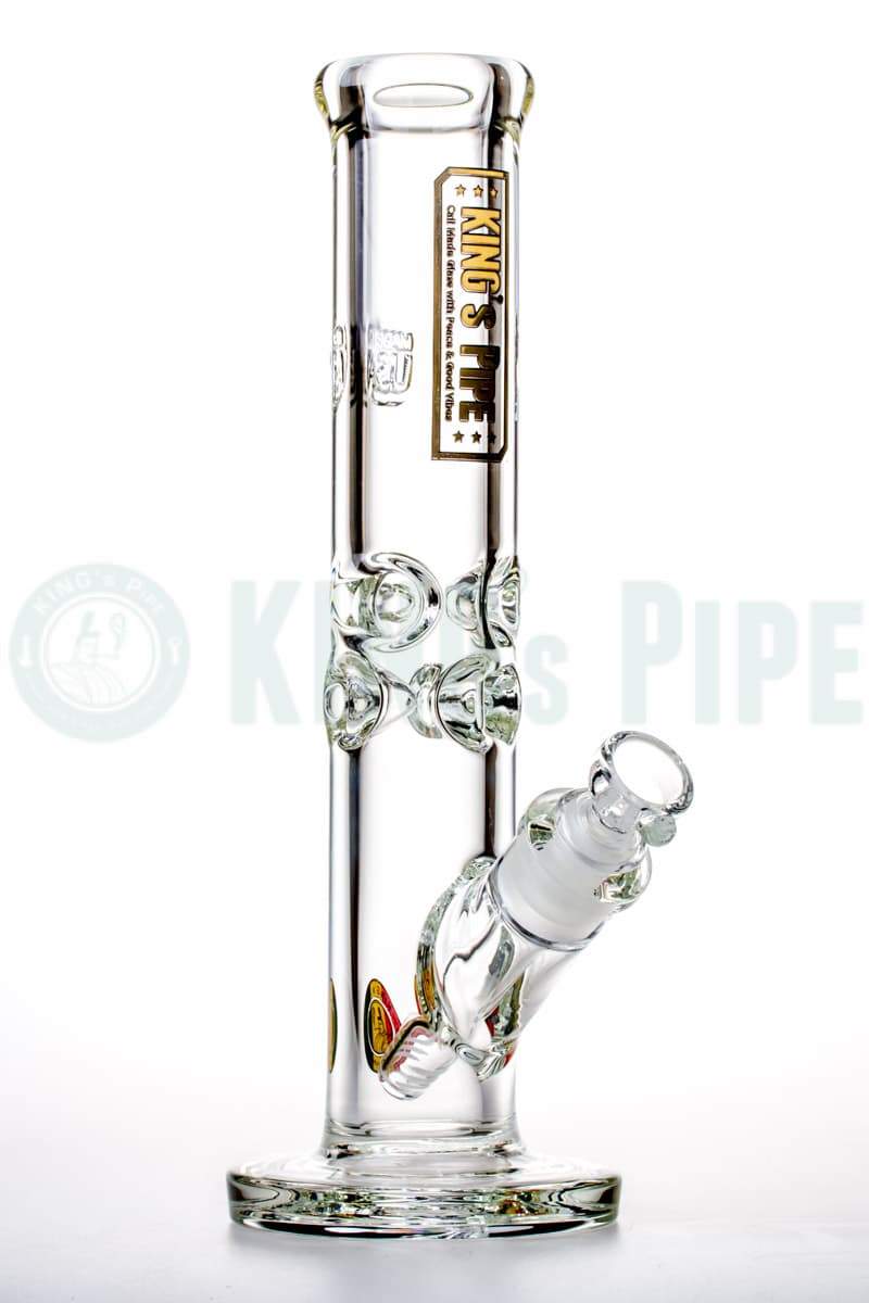 KING&#39;s Pipe Glass - 12&#39;&#39; 9mm Thick Straight Tube Bong