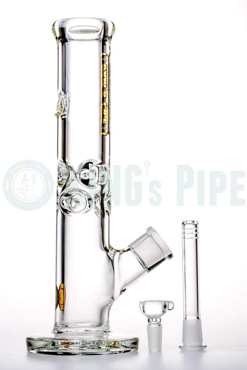 KING&#39;s Pipe Glass - 12&#39;&#39; 9mm Thick Straight Tube Bong