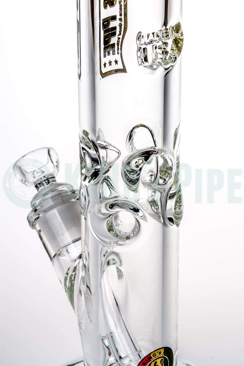 KING&#39;s Pipe Glass - 12&#39;&#39; 9mm Thick Straight Tube Bong