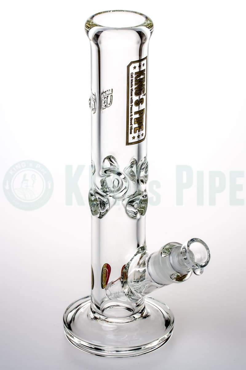 KING&#39;s Pipe Glass - 12&#39;&#39; 9mm Thick Straight Tube Bong