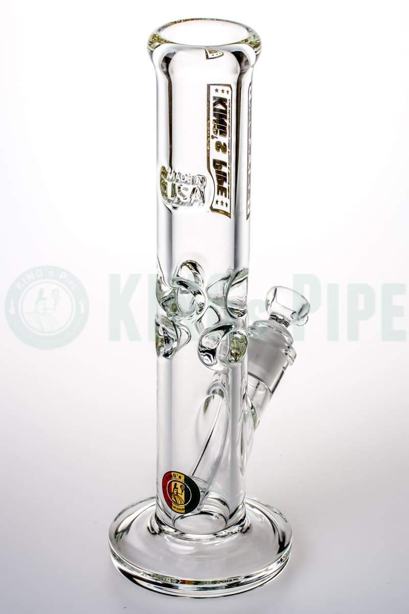 KING&#39;s Pipe Glass - 12&#39;&#39; 9mm Thick Straight Tube Bong