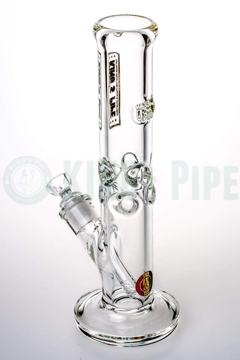 KING&#39;s Pipe Glass - 12&#39;&#39; 9mm Thick Straight Tube Bong