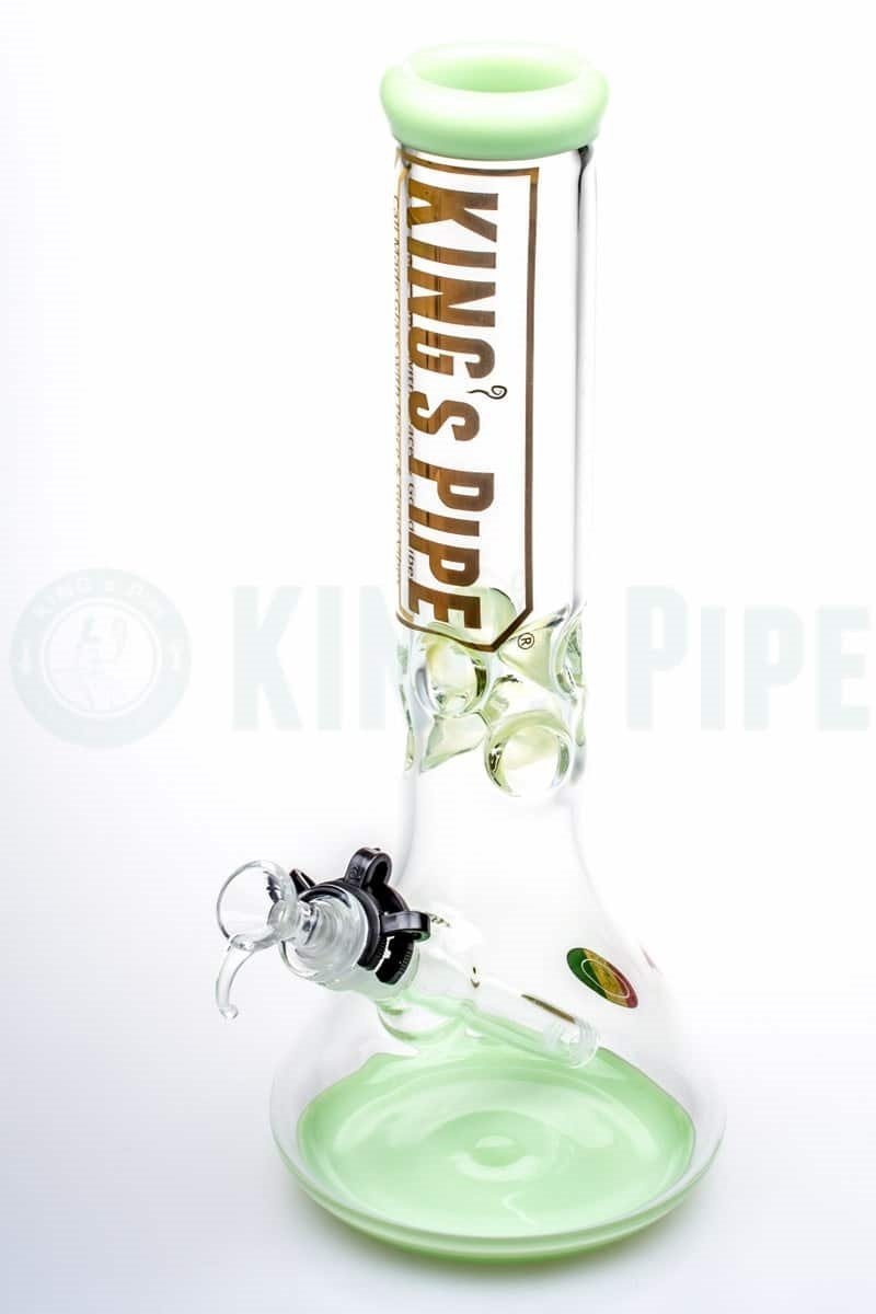 KING&#39;s Pipe Glass - 12&#39;&#39; Beaker Bong with Lime