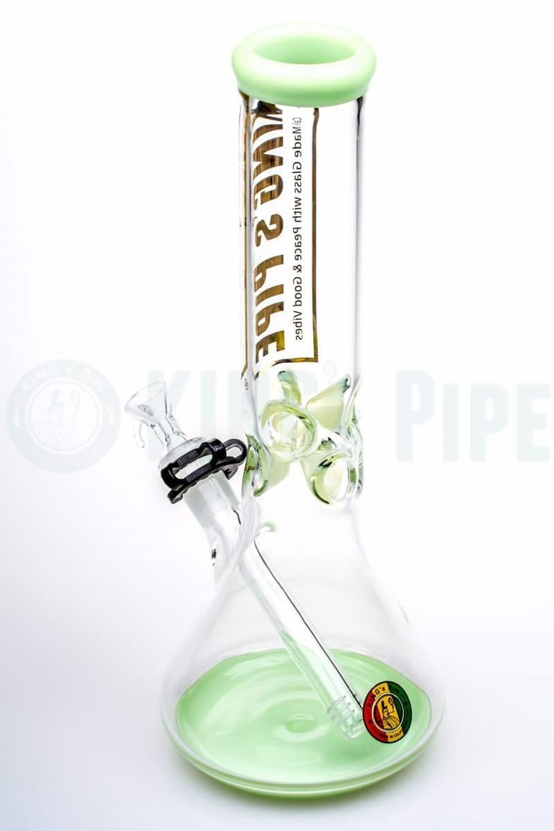 KING&#39;s Pipe Glass - 12&#39;&#39; Beaker Bong with Lime