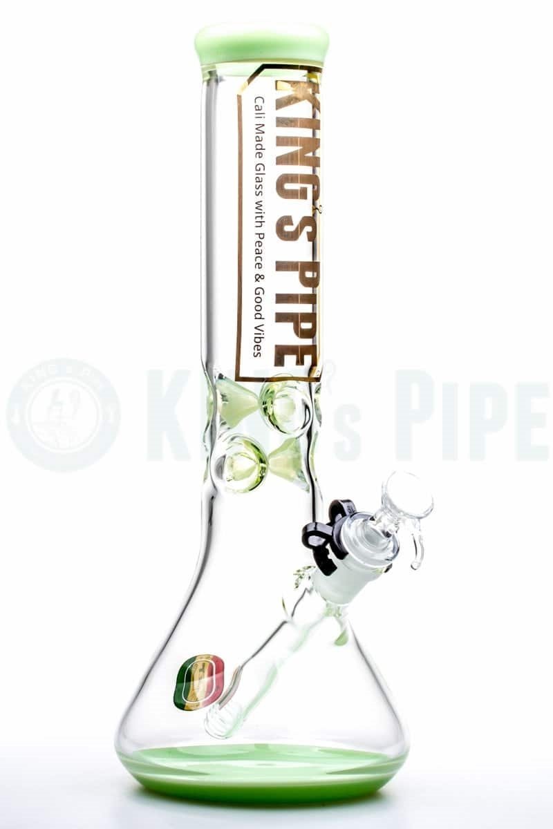 KING&#39;s Pipe Glass - 12&#39;&#39; Beaker Bong with Lime