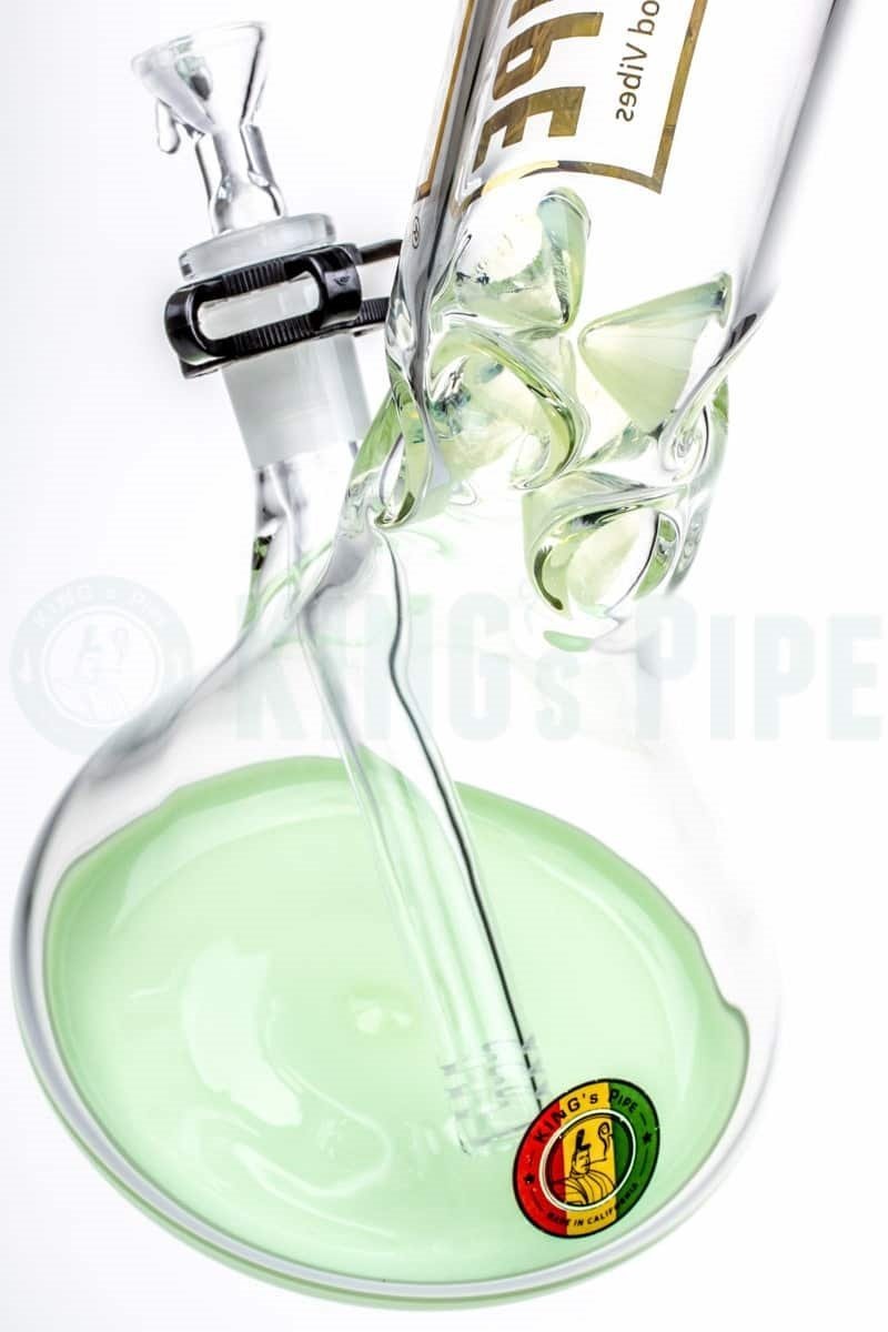 KING&#39;s Pipe Glass - 12&#39;&#39; Beaker Bong with Lime