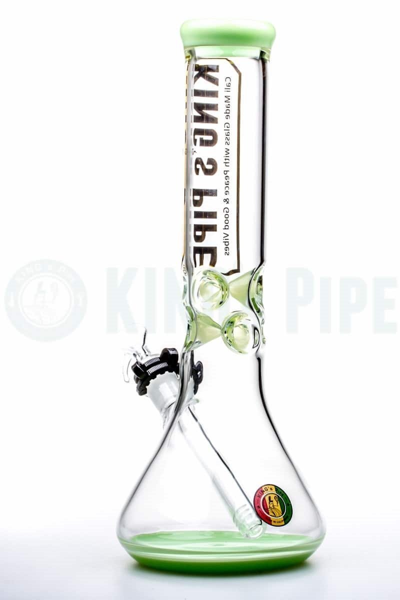 KING's Pipe Glass - 12'' Beaker Bong with Lime