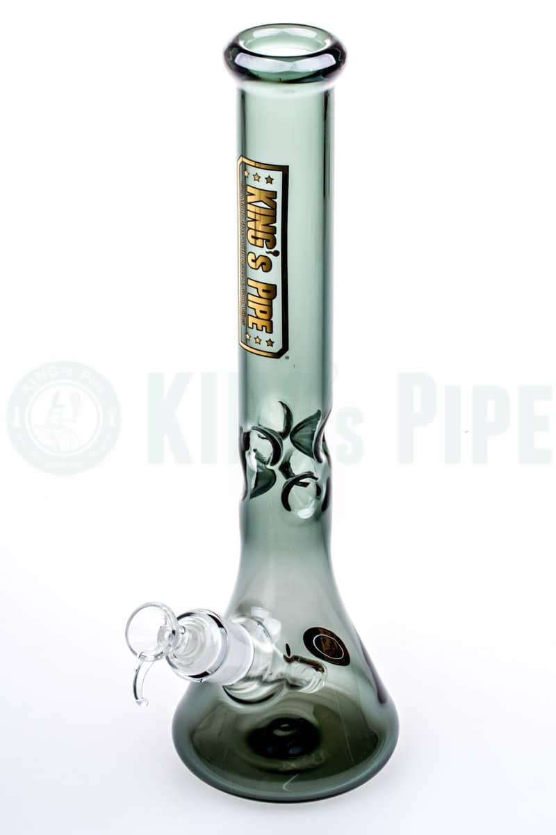 KING&#39;s Pipe Glass - 12&#39;&#39; Charcoal Skinny Beaker Bong