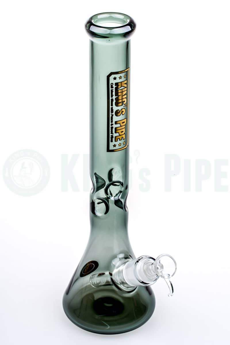 KING&#39;s Pipe Glass - 12&#39;&#39; Charcoal Skinny Beaker Bong