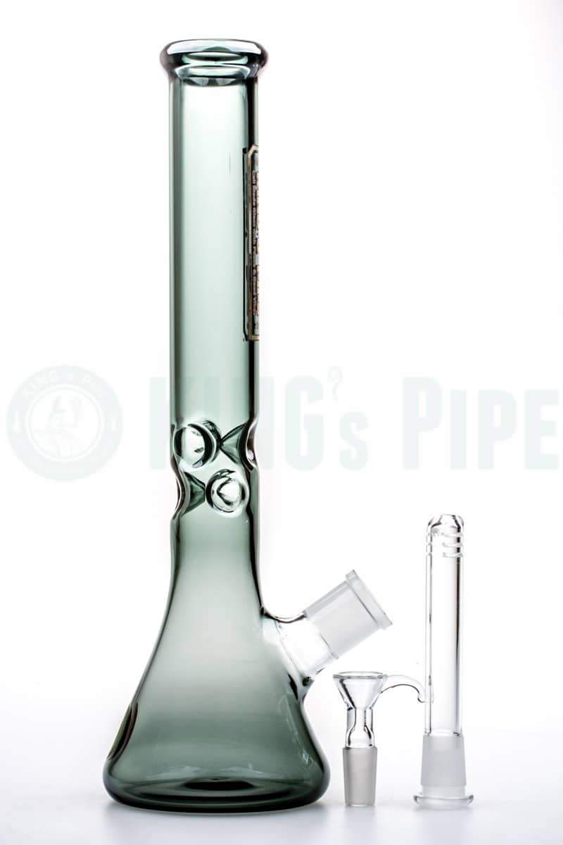 KING&#39;s Pipe Glass - 12&#39;&#39; Charcoal Skinny Beaker Bong