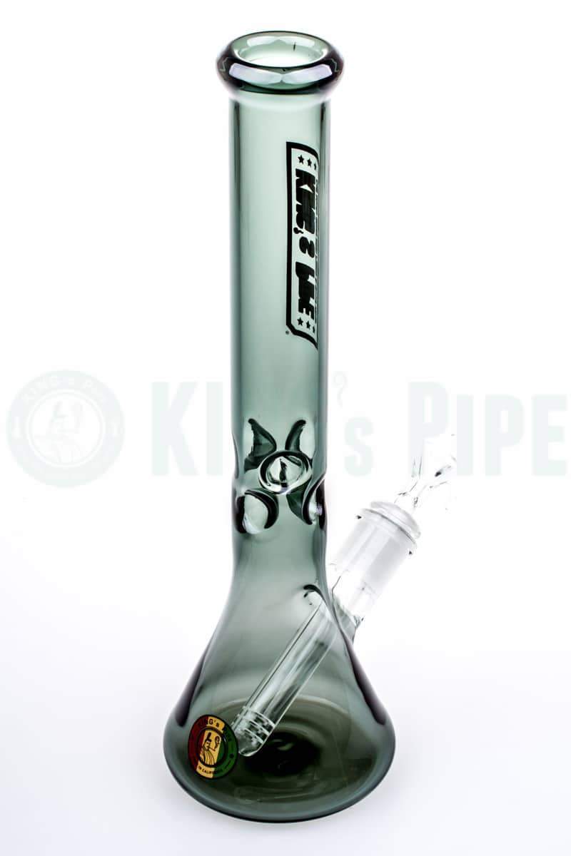 KING&#39;s Pipe Glass - 12&#39;&#39; Charcoal Skinny Beaker Bong