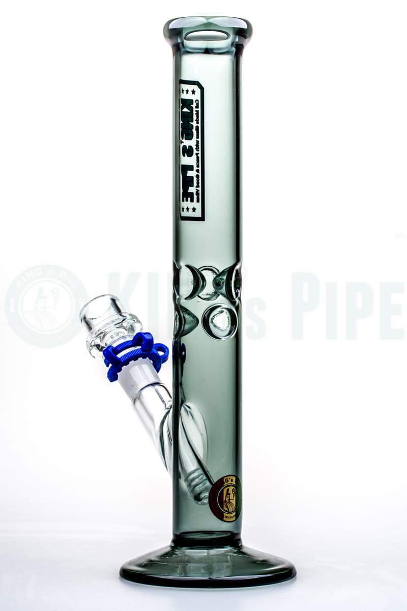 KING's Pipe Glass - 12'' Charcoal Straight Bong