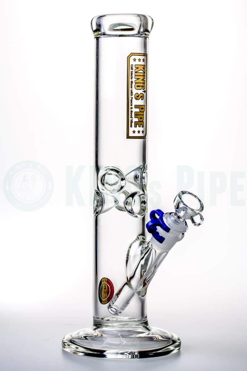 KING&#39;s Pipe Glass - 12&#39;&#39; Glass on Glass Straight Tube Bong