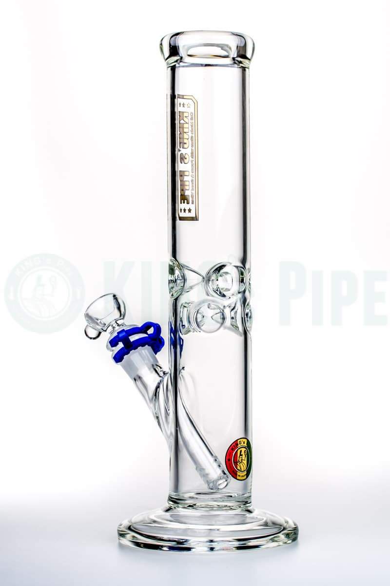 KING&#39;s Pipe Glass - 12&#39;&#39; Glass on Glass Straight Tube Bong