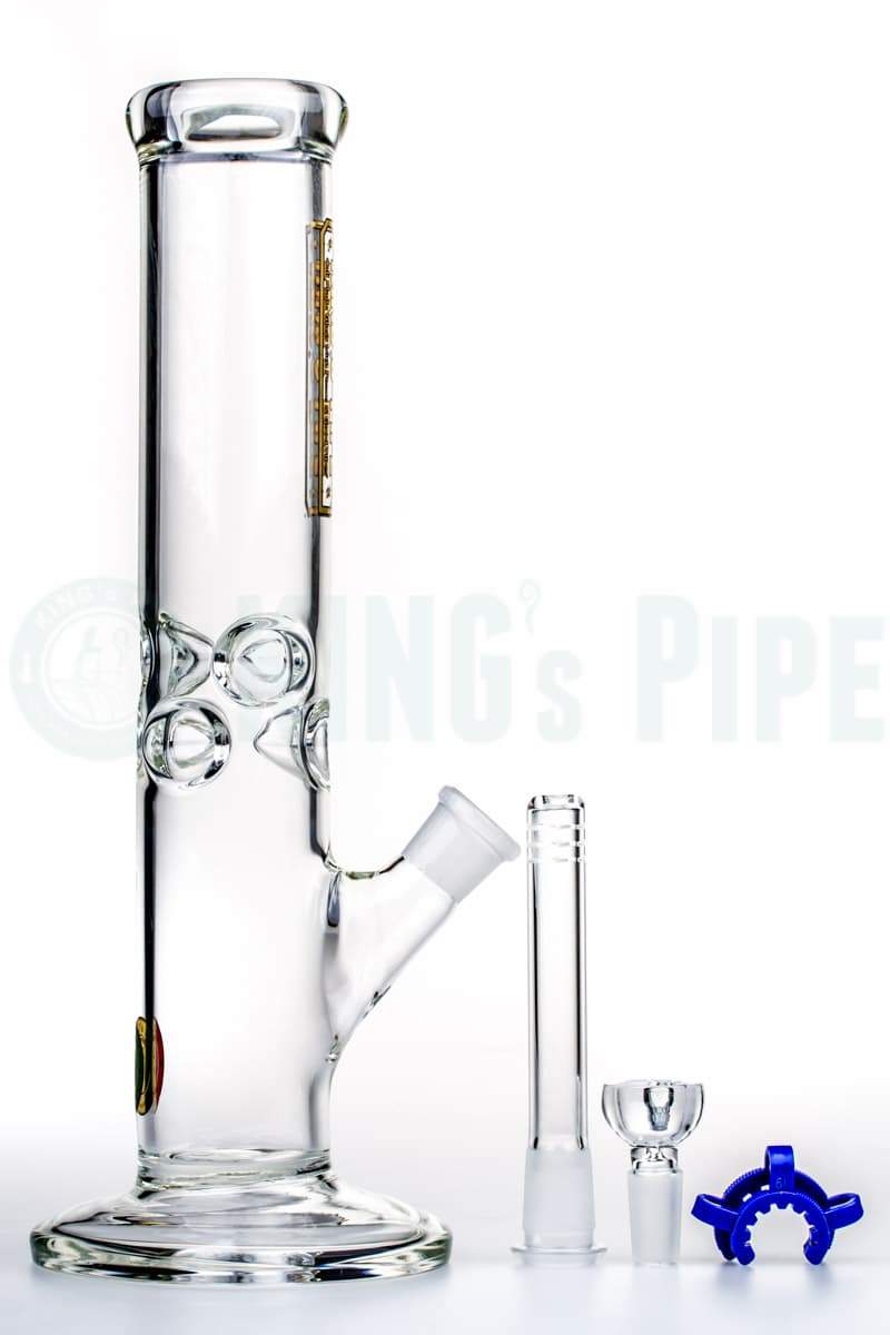 KING&#39;s Pipe Glass - 12&#39;&#39; Glass on Glass Straight Tube Bong