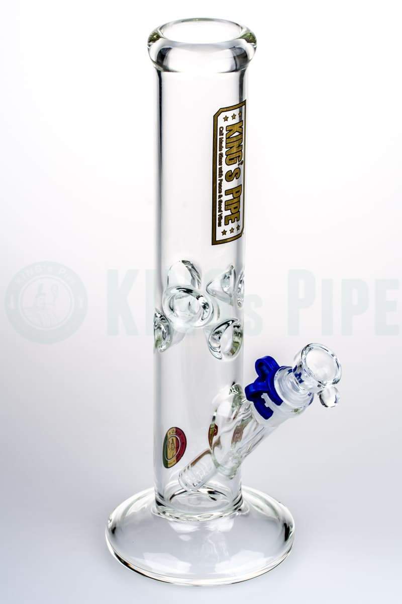 KING&#39;s Pipe Glass - 12&#39;&#39; Glass on Glass Straight Tube Bong