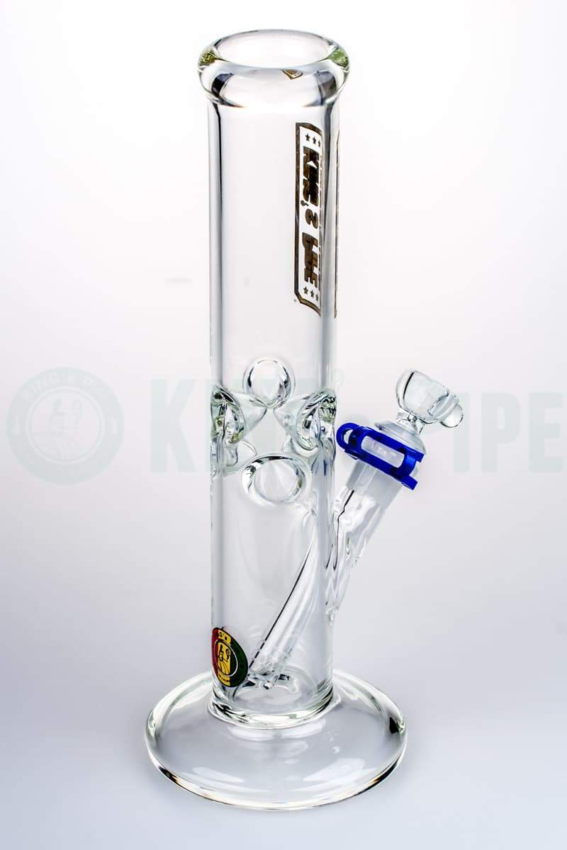 KING&#39;s Pipe Glass - 12&#39;&#39; Glass on Glass Straight Tube Bong